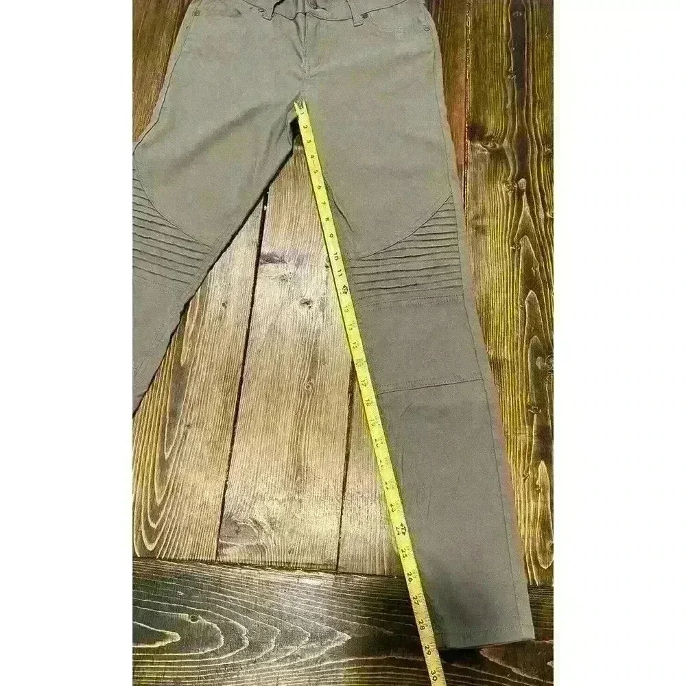 Prana Brenna Moto Pants Sz 4 Skinny Stretch Olive Green
